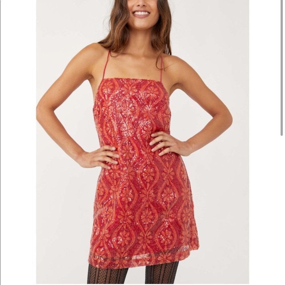 Free People Retro Babe Mini Dress